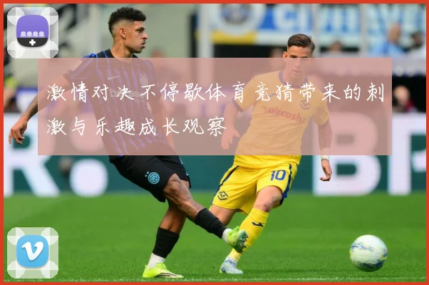 激情对决不停歇体育竞猜带来的刺激与乐趣成长观察